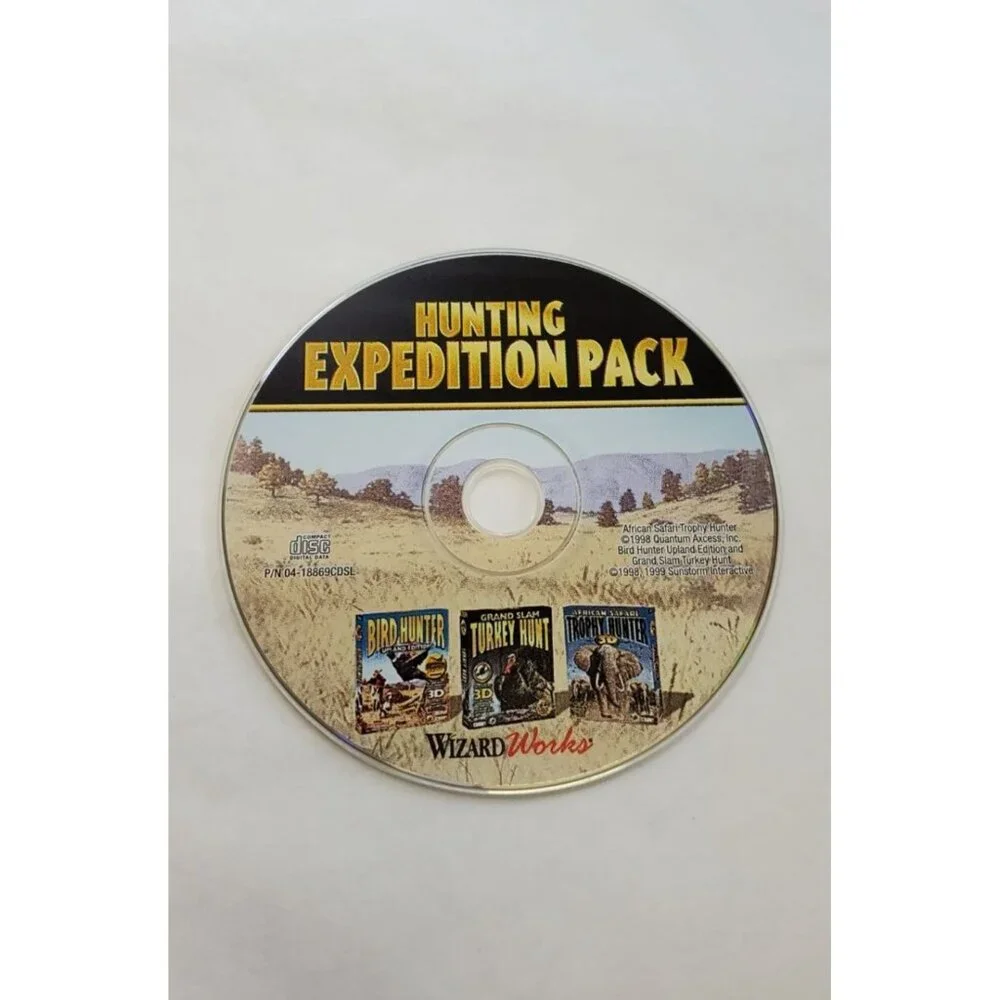 Hunting Expedition Pack Wizard Works PC Game CD-ROM 1998 - DISC ONLY!